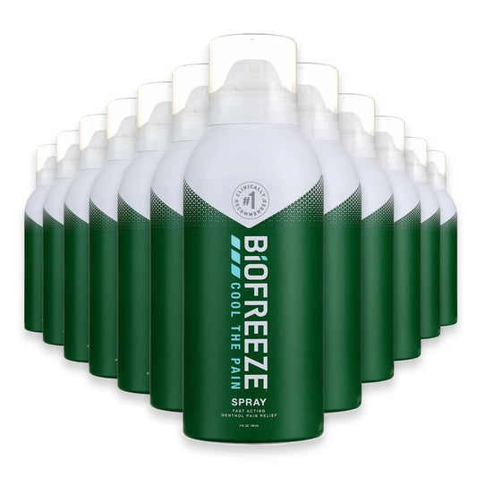 Biofreeze Topical Pain Relief Spray 3 Oz 24 Pack