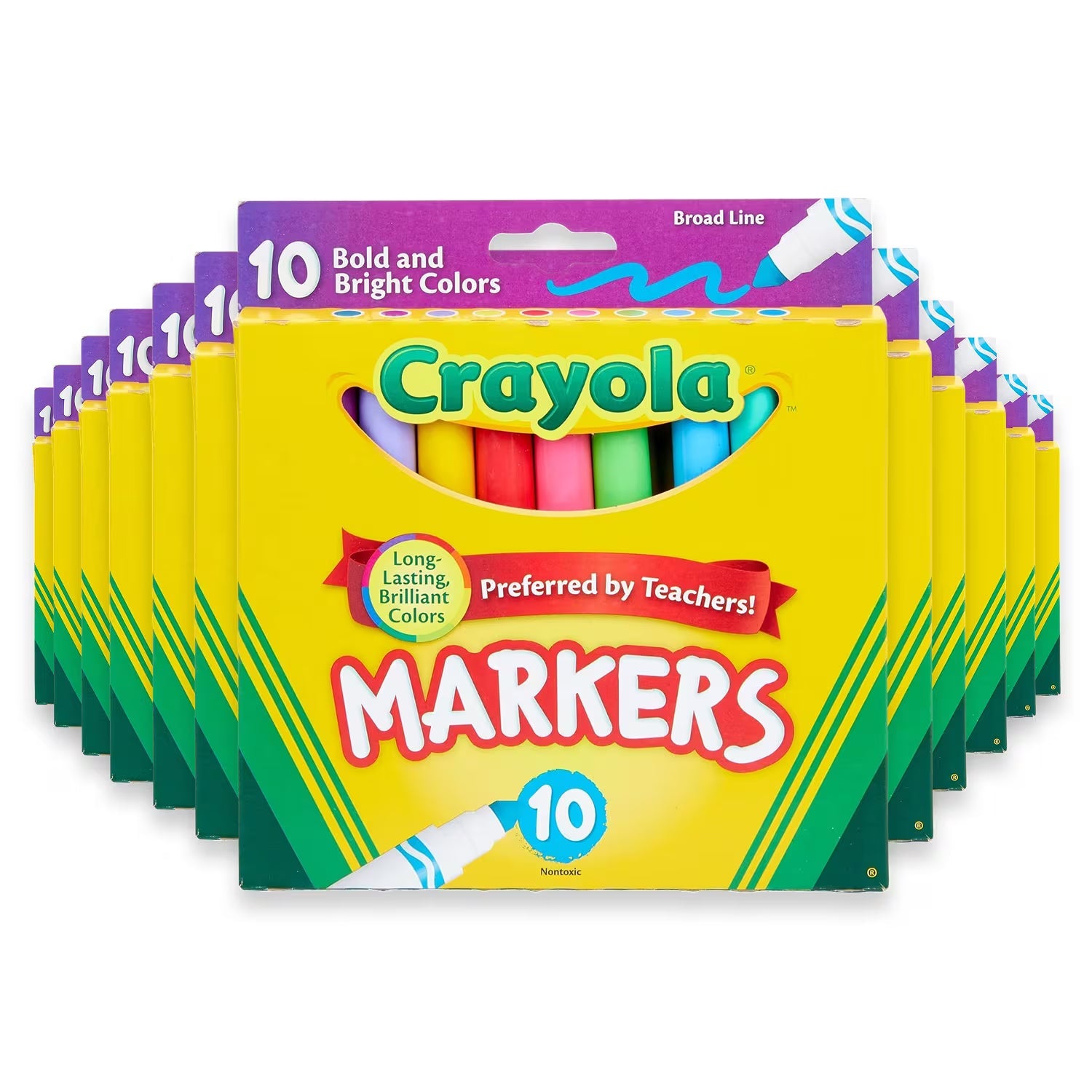 Crayola Classic Colors Fine Point Markers 10 Ct 24 Pack