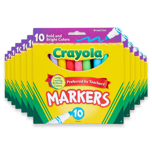 Crayola Classic Colors Fine Point Markers 10 Ct 24 Pack