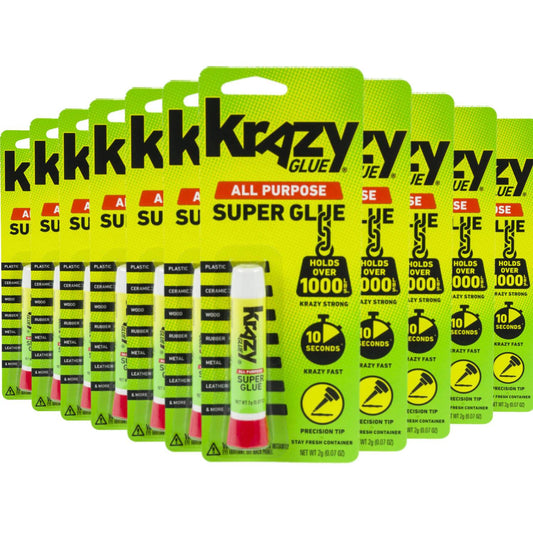 Krazy Glue All Purpose Super Glue Instant Strong 0.07 Oz 48 Pack