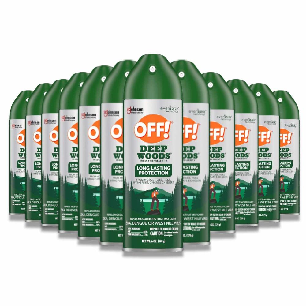 OFF! Deep Woods Insect Repellent Spray 6 oz 12 Pack